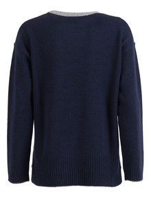 Kangra Cashmere GIROCOLLO BOXING INTARSIO ROMBO+LUREX