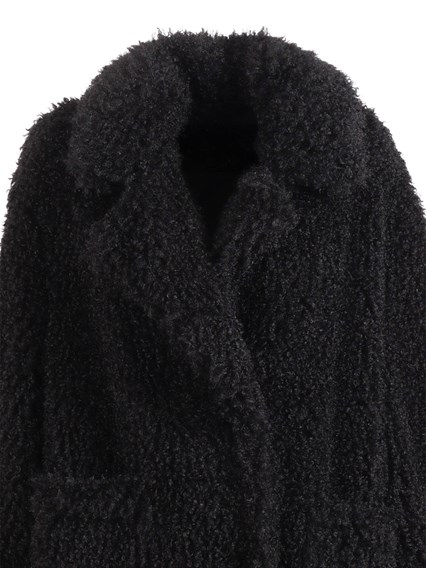 Diego M CAPPOTTO LUNGO OVERSIZE IN LONG CURLY FODERATO