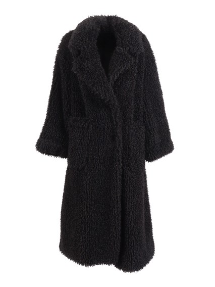 Diego M CAPPOTTO LUNGO OVERSIZE IN LONG CURLY FODERATO