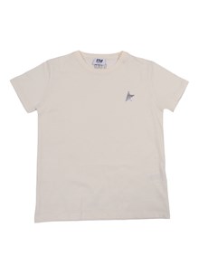 Golden Goose STAR UNISEX T-SHIRT COTTON JERSEY WITH METALLIC PRINT