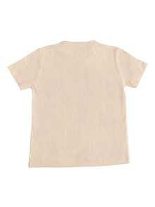 Golden Goose JOURNEY BOY'S T-SHIRT COTTON JERSEY  FLOCKED LOGO PRINT