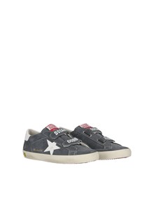 Golden Goose OLD SCHOOL SUEDE UPPER AND STRAP SHINY LEATHER STAR AND HEEL