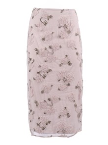 ROTATE SEQUIN MIDI PENCIL SKIRT LILAC ASH COMB. (Slim fit)