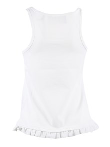 ROTATE RUFFLE HEM TANK TOP Bright White (Regular fit)