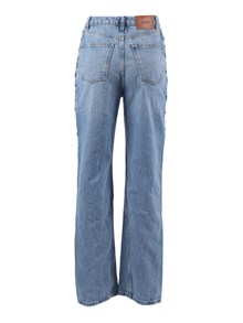 ROTATE Twisted lacing jeans HYDRANGEA (BLUE) (Tight Fit)