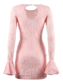 ROTATE MESH FRILL MINI DRESS Orchid Ice (Tight Fit)