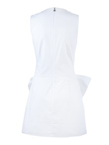 ROTATE SLEEVELESS DRESS W/ BOW Bright White (Slim fit)