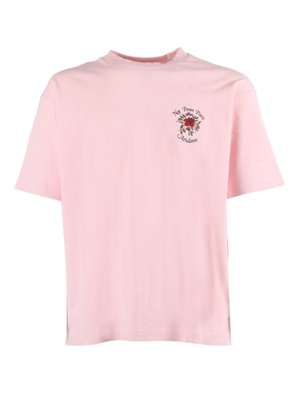 Dr�le De Monsieur T-Shirt Slogan Rose