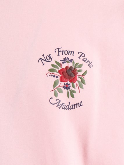 Dr�le De Monsieur T-Shirt Slogan Rose