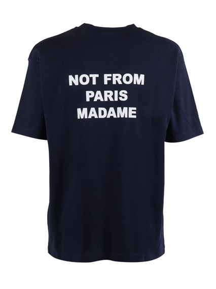 DROLE DE MONSIEUR NAVY Bold Slogan T-shirt