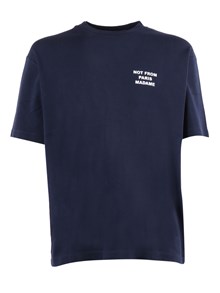 DROLE DE MONSIEUR NAVY Bold Slogan T-shirt
