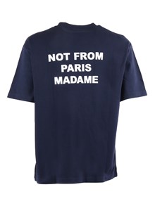 DROLE DE MONSIEUR NAVY Bold Slogan T-shirt