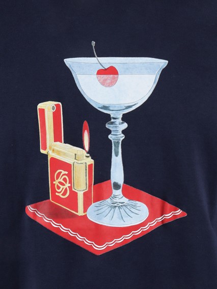 Dr�le De Monsieur NAVY T-Shirt Cocktail