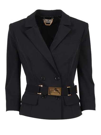 ELISABETTA FRANCHI JACKET WITH BELT
