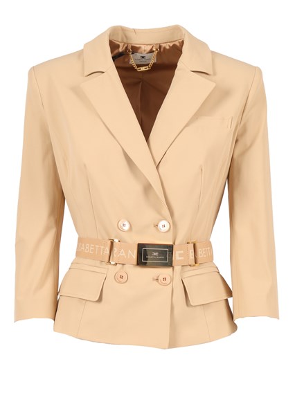 ELISABETTA FRANCHI JACKET WITH BELT