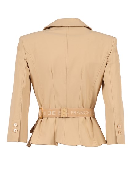 ELISABETTA FRANCHI JACKET WITH BELT