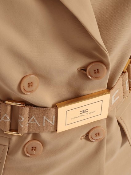 ELISABETTA FRANCHI JACKET WITH BELT
