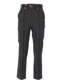 ELISABETTA FRANCHI TROUSERS WITH BELT