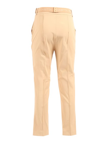 ELISABETTA FRANCHI TROUSERS WITH BELT