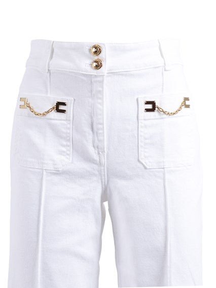 ELISABETTA FRANCHI JEANS-STYLE TROUSERS