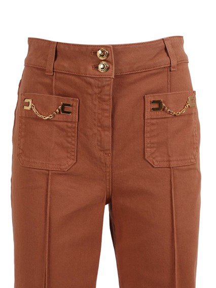 ELISABETTA FRANCHI JEANS-STYLE TROUSERS