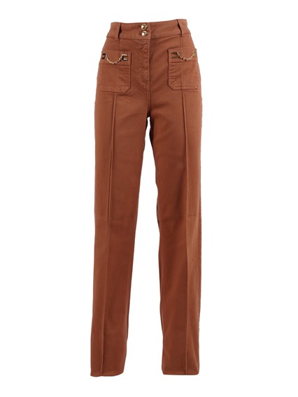 ELISABETTA FRANCHI JEANS-STYLE TROUSERS