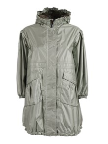 Moncler Enfant LIGHT GREEN AFET LONG PARKA