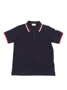 Moncler Enfant NAVY SS POLO