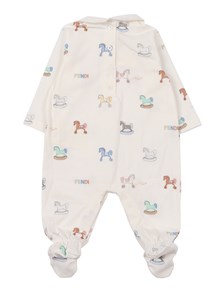 Fendi Jr LITTLE HORSES ROMPER SET