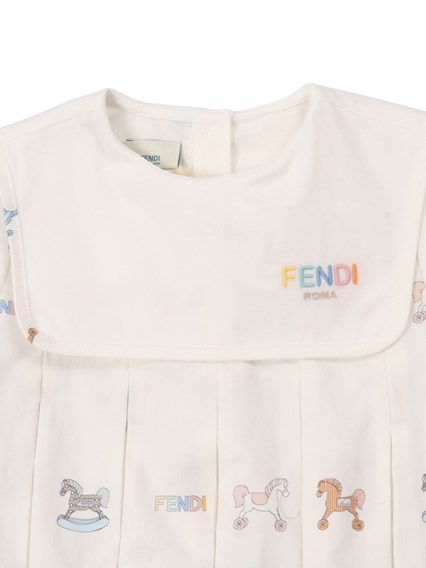 Fendi Jr LITTLE HORSES ROMPER SET