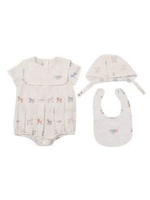 Fendi Jr LITTLE HORSES ROMPER SET