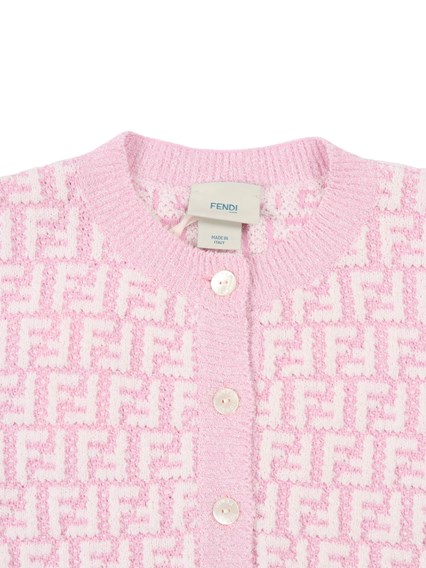 Fendi Jr FF VISCOSE KNIT CARDIGAN