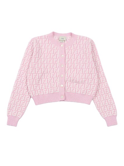 Fendi Jr FF VISCOSE KNIT CARDIGAN