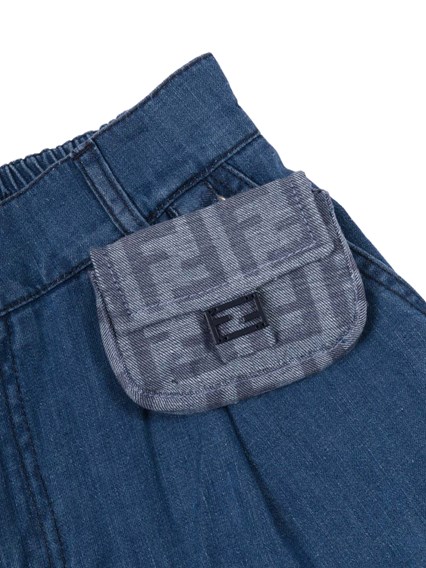 Fendi Jr DENIM SHORT