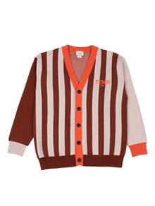 Fendi Jr CARDIGAN HORSE JACQUARD