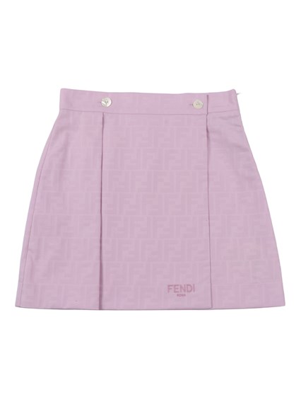 Fendi Jr COTTON JACQUARD FF SKIRT
