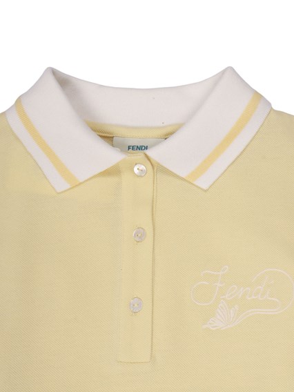 Fendi Jr COTTON PIQUET DRESS