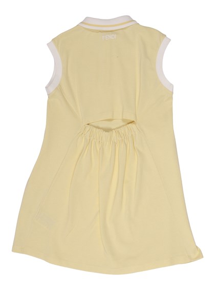 Fendi Jr COTTON PIQUET DRESS