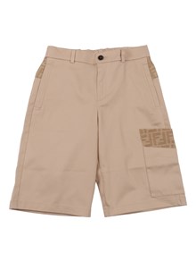 Fendi Jr EAVY GABARDINE SHORTS