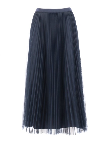 FABIANA FILIPPI PLEATED TULLE WIDE SKIRT
