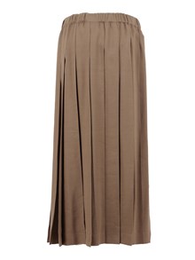 FABIANA FILIPPI VISCOSE LINEN PLEATED MIDI SKIRT