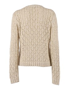FABIANA FILIPPI SEQUIN DIAMOND STITCH CREW NECK SWEATER