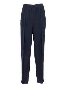 FABIANA FILIPPI MATTE ENVER SATIN JOGGING TROUSERS WITH FILO DIAMANTE