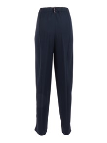 FABIANA FILIPPI MATTE ENVER SATIN JOGGING TROUSERS WITH FILO DIAMANTE