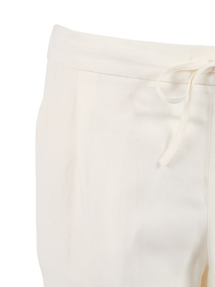 FABIANA FILIPPI VISCOSE LINEN REGULAR FIT JOGGING TROUSERS