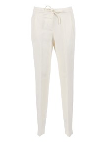 FABIANA FILIPPI VISCOSE LINEN REGULAR FIT JOGGING TROUSERS