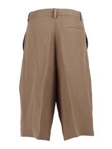 FABIANA FILIPPI VISCOSE LINE DOUBLE PLEAT WIDE SHORTS