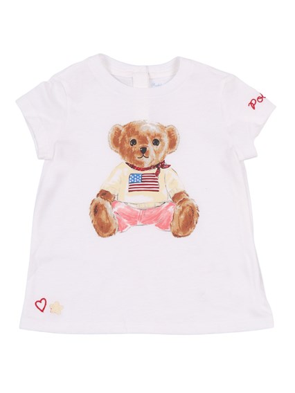POLO RALPH LAUREN BEAR TEE-KNIT SHIRTS-T-SHIRT
