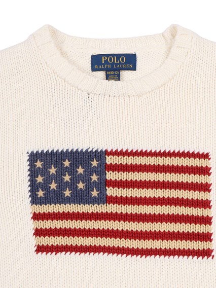 POLO RALPH LAUREN FLAG CN SWTR-TOPS-SWEATER