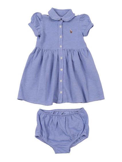 POLO RALPH LAUREN SOLID OXFORD-DRESSES-KNIT